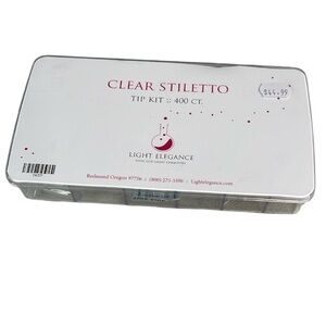 Light Elegance Professional Clear Stiletto Nail Tip Kit